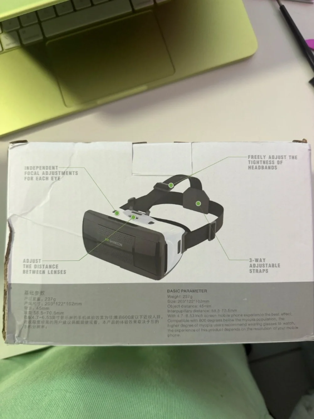 VR SHINECON SC-G06B Virtual Reality Headset – Smartphone VR Glasses – $50 OBO